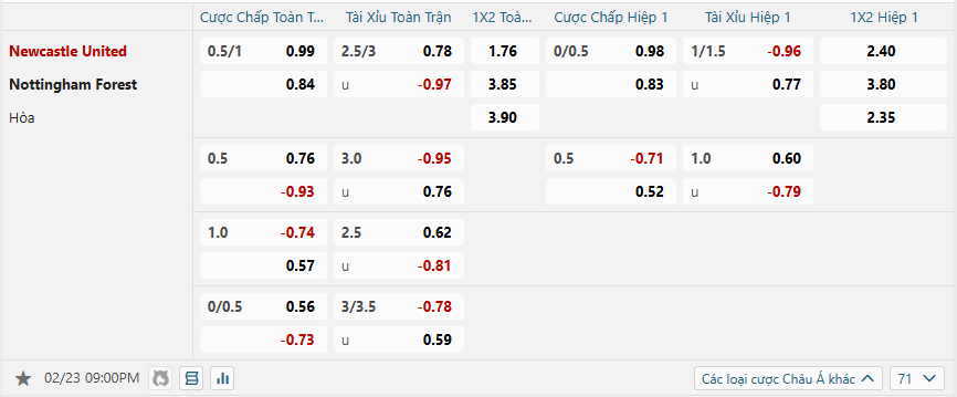 Tỷ lệ kèo Newcastle United vs Nottingham Forest nhan-dinh-soi-keo-newcastle-united-vs-nottingham-forest-luc-21h00-ngay-23-2-2025-2